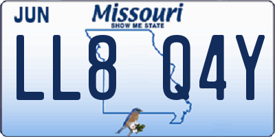 MO license plate LL8Q4Y