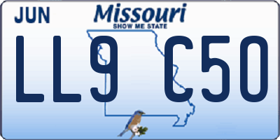 MO license plate LL9C5O