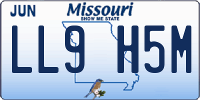 MO license plate LL9H5M