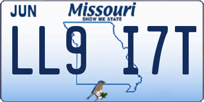 MO license plate LL9I7T