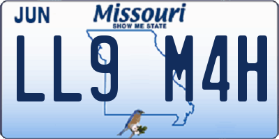 MO license plate LL9M4H