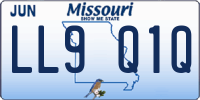 MO license plate LL9Q1Q