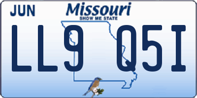 MO license plate LL9Q5I