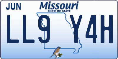 MO license plate LL9Y4H
