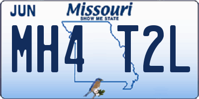 MO license plate MH4T2L