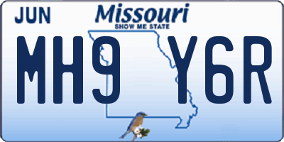 MO license plate MH9Y6R