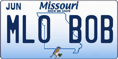 MO license plate ML0B0B