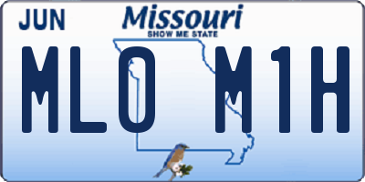 MO license plate ML0M1H