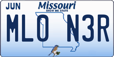 MO license plate ML0N3R