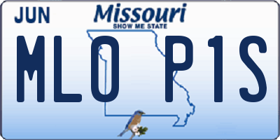 MO license plate ML0P1S
