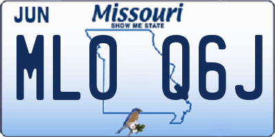 MO license plate ML0Q6J