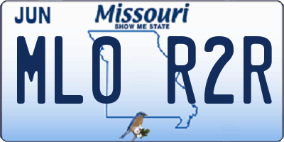 MO license plate ML0R2R