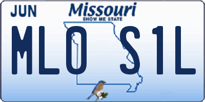 MO license plate ML0S1L