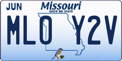 MO license plate ML0Y2V