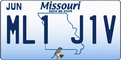 MO license plate ML1J1V
