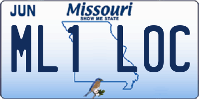 MO license plate ML1L0C