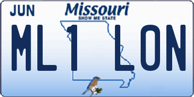 MO license plate ML1L0N