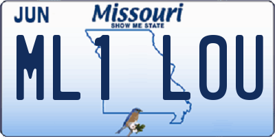 MO license plate ML1L0U