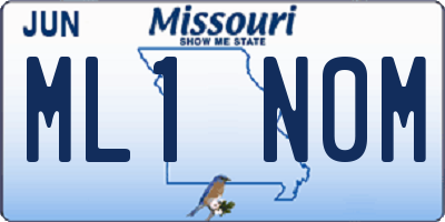 MO license plate ML1N0M
