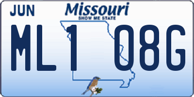 MO license plate ML1O8G