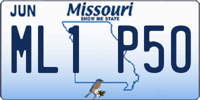 MO license plate ML1P5O