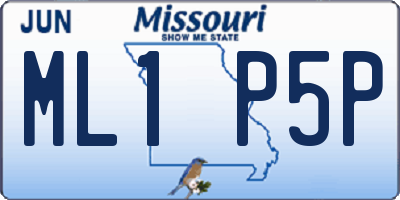 MO license plate ML1P5P