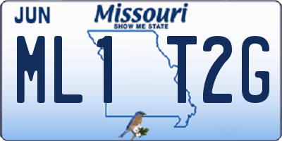 MO license plate ML1T2G
