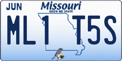 MO license plate ML1T5S