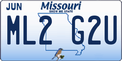 MO license plate ML2G2U