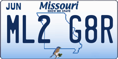 MO license plate ML2G8R