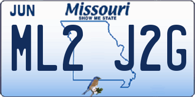 MO license plate ML2J2G
