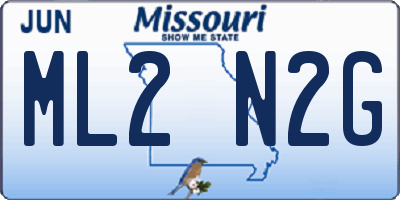 MO license plate ML2N2G