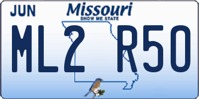MO license plate ML2R5O