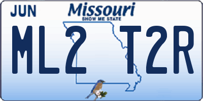 MO license plate ML2T2R