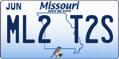 MO license plate ML2T2S