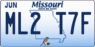 MO license plate ML2T7F