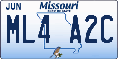 MO license plate ML4A2C