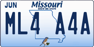 MO license plate ML4A4A