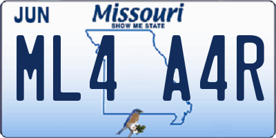 MO license plate ML4A4R