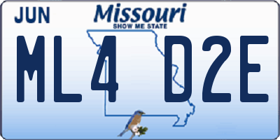 MO license plate ML4D2E