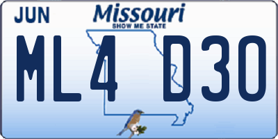 MO license plate ML4D3O