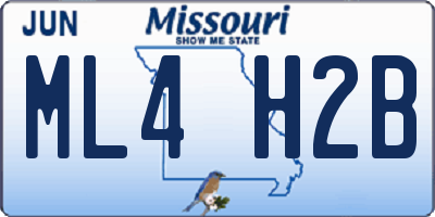 MO license plate ML4H2B
