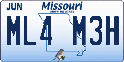 MO license plate ML4M3H