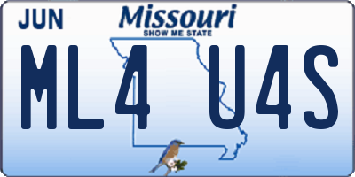MO license plate ML4U4S