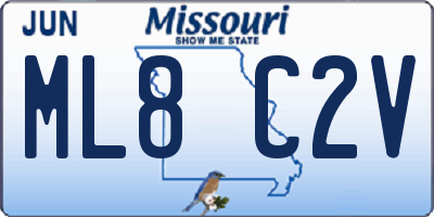MO license plate ML8C2V