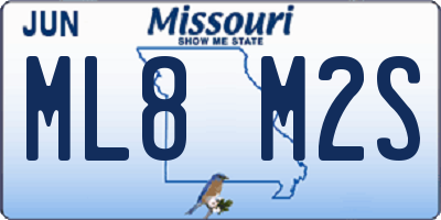 MO license plate ML8M2S