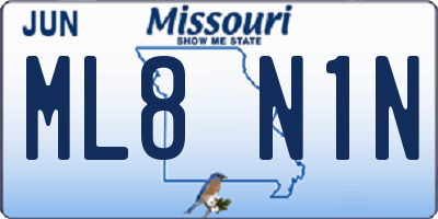 MO license plate ML8N1N