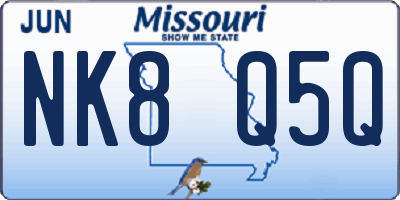 MO license plate NK8Q5Q