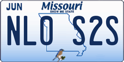 MO license plate NL0S2S