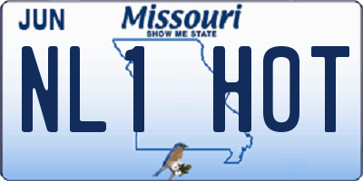 MO license plate NL1H0T